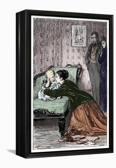 Anthony Trollope's novel 'He Knew He Was Right'-Marcus Stone-Framed Premier Image Canvas