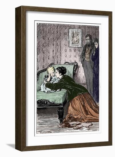 Anthony Trollope's novel 'He Knew He Was Right'-Marcus Stone-Framed Giclee Print