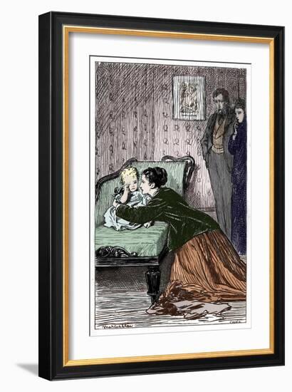 Anthony Trollope's novel 'He Knew He Was Right'-Marcus Stone-Framed Giclee Print