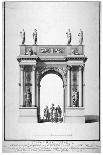 Triumphal Arch on the West End of Westminster Hall, London, 1761-Anthony Walker-Giclee Print