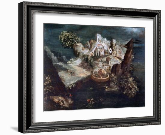 Anthrophomorphic Landscape, C1613-1650-Matthaus Merian-Framed Giclee Print