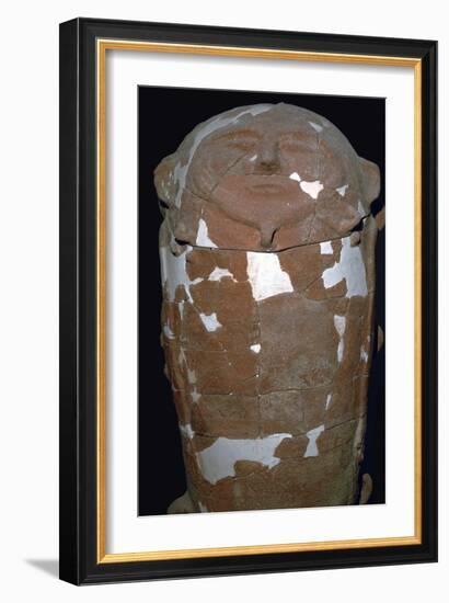 Anthropoid baked clay coffin, 13th century BC-Unknown-Framed Giclee Print