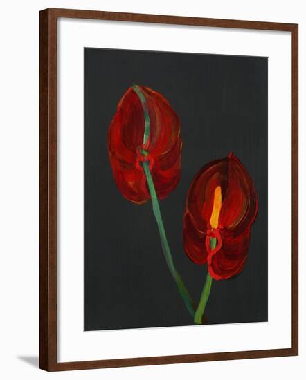 Anthurium, Heart Flower, 2008-Deborah Barton-Framed Giclee Print