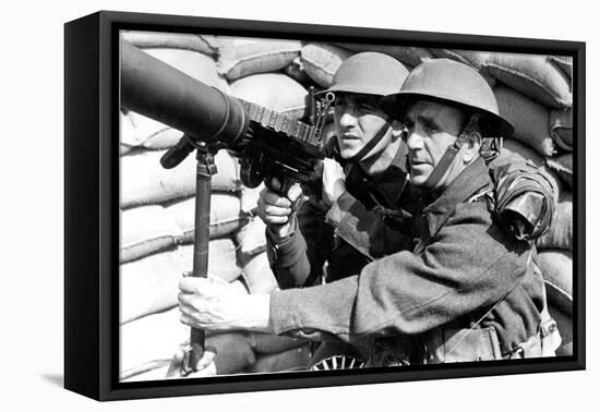 Anti-Aircraft Station-Associated Newspapers-Framed Stretched Canvas