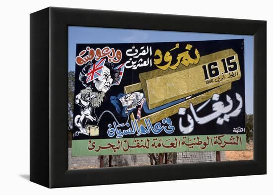 Anti-British and American Propaganda Poster, Libya-Vivienne Sharp-Framed Premier Image Canvas