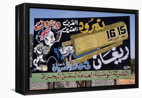 Anti-British and American Propaganda Poster, Libya-Vivienne Sharp-Framed Premier Image Canvas