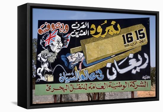 Anti-British and American Propaganda Poster, Libya-Vivienne Sharp-Framed Premier Image Canvas