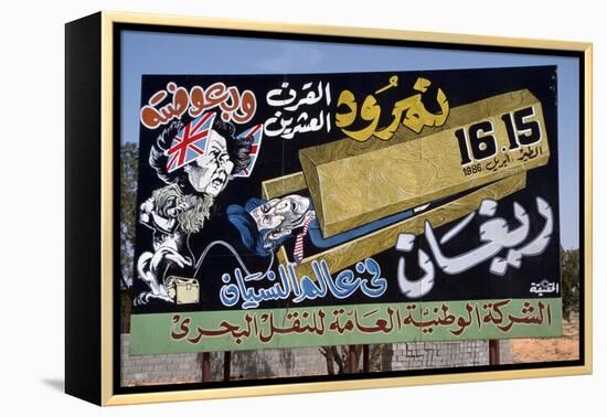 Anti-British and American Propaganda Poster, Libya-Vivienne Sharp-Framed Premier Image Canvas