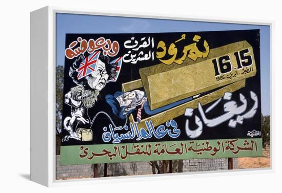 Anti-British and American Propaganda Poster, Libya-Vivienne Sharp-Framed Premier Image Canvas