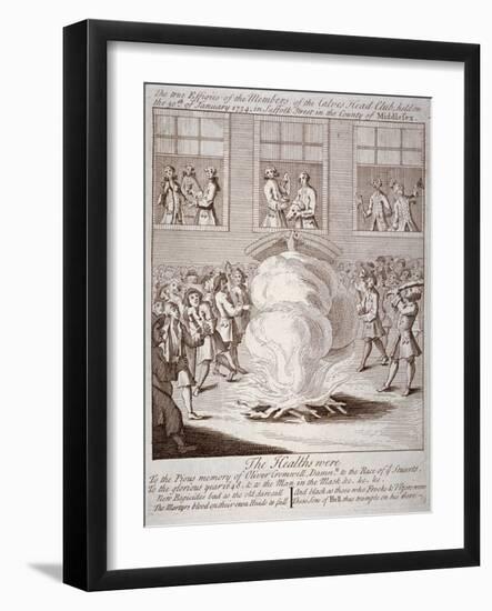 Anti-Cromwell demonstration, Suffolk Street, London, 1735-Anon-Framed Giclee Print