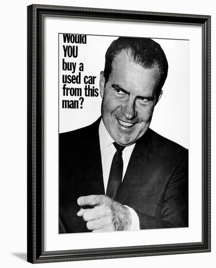 Anti-Nixon Poster, 1960-null-Framed Photographic Print