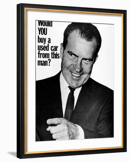 Anti-Nixon Poster, 1960-null-Framed Photographic Print