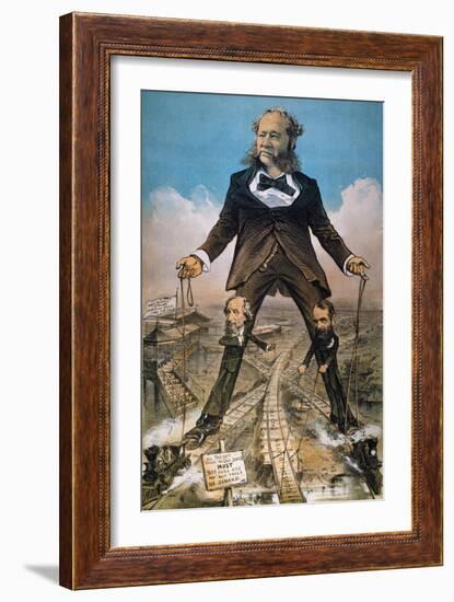 Anti-Trust Cartoon, 1879-Joseph Keppler-Framed Giclee Print