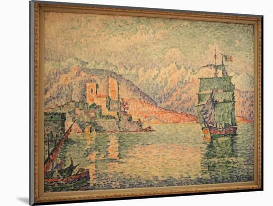 Antibes in the Evening of 1914. Oil on Canvas-Paul Signac-Mounted Giclee Print