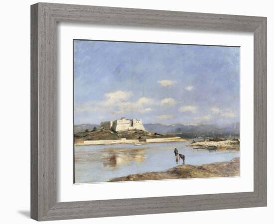 Antibes - Le Fort Carre, 1893-Eugène Boudin-Framed Giclee Print