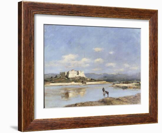 Antibes - Le Fort Carre, 1893-Eugène Boudin-Framed Giclee Print