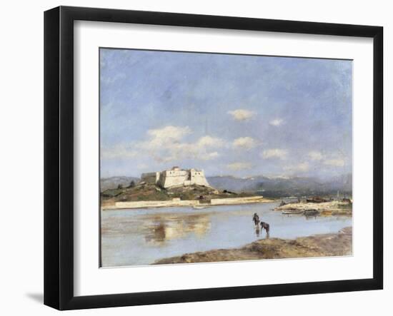 Antibes - Le Fort Carre, 1893-Eugène Boudin-Framed Giclee Print