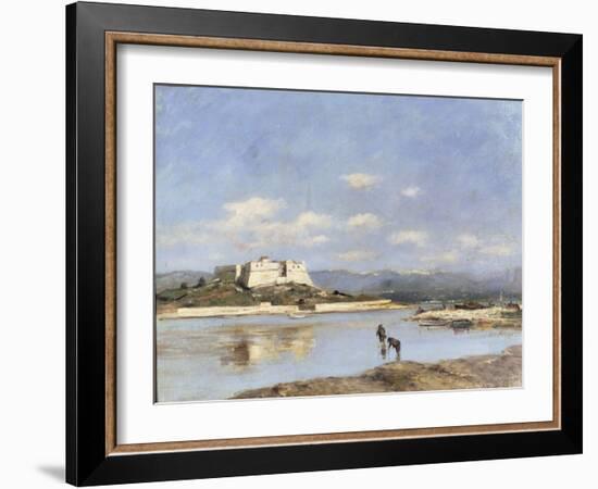 Antibes - Le Fort Carre, 1893-Eugène Boudin-Framed Giclee Print