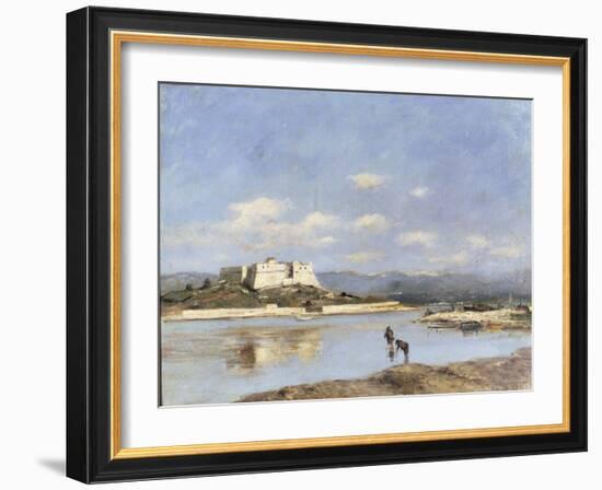 Antibes - Le Fort Carre, 1893-Eugène Boudin-Framed Giclee Print