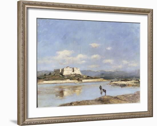 Antibes - Le Fort Carre, 1893-Eugène Boudin-Framed Giclee Print