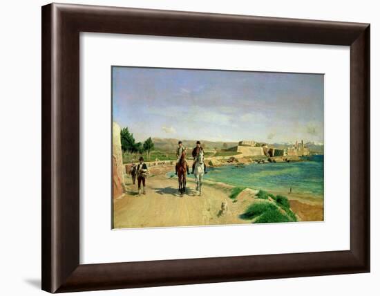 Antibes, the Horse Ride, 1868-Jean-Louis Ernest Meissonier-Framed Giclee Print