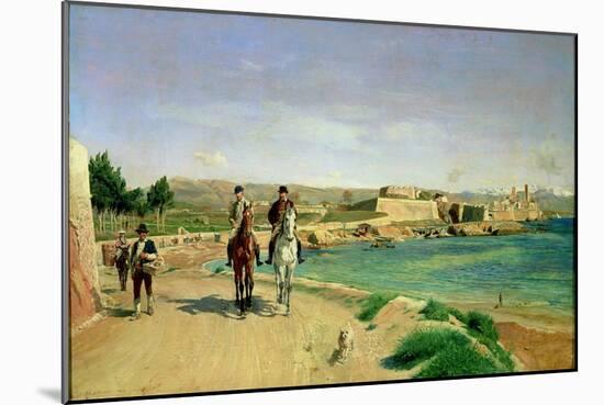 Antibes, the Horse Ride, 1868-Jean-Louis Ernest Meissonier-Mounted Giclee Print