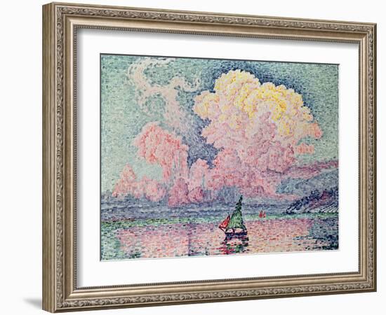 Antibes, the Pink Cloud, 1916-Paul Signac-Framed Giclee Print