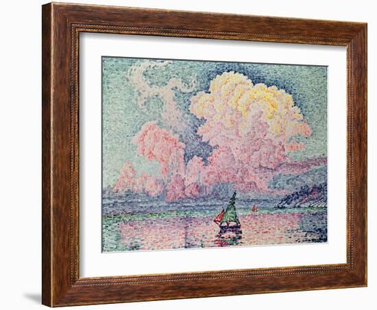 Antibes, the Pink Cloud, 1916-Paul Signac-Framed Giclee Print