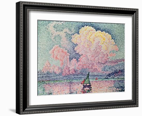 Antibes, the Pink Cloud, 1916-Paul Signac-Framed Giclee Print