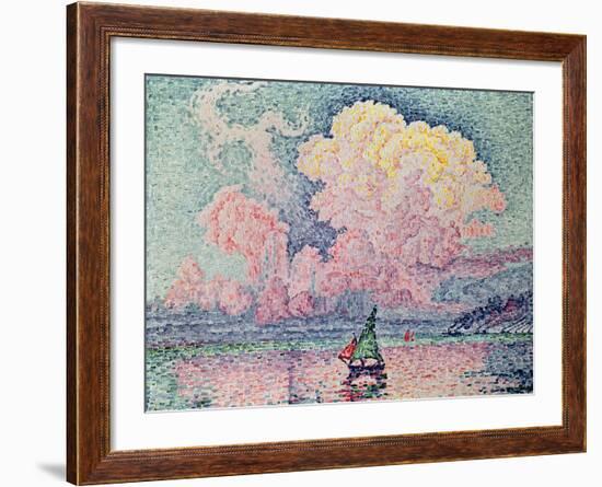 Antibes, the Pink Cloud, 1916-Paul Signac-Framed Giclee Print