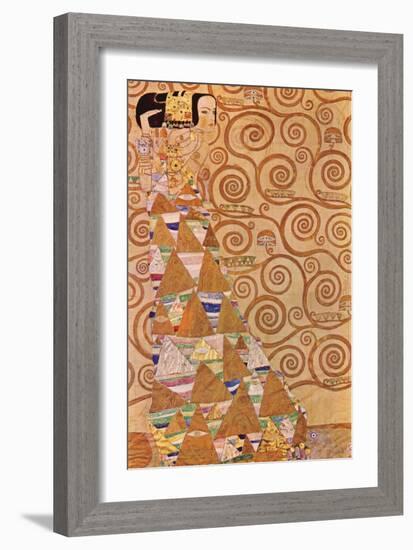 Anticipation-Gustav Klimt-Framed Art Print