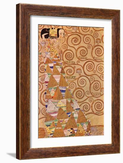 Anticipation-Gustav Klimt-Framed Art Print