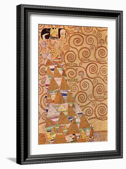 Anticipation-Gustav Klimt-Framed Art Print