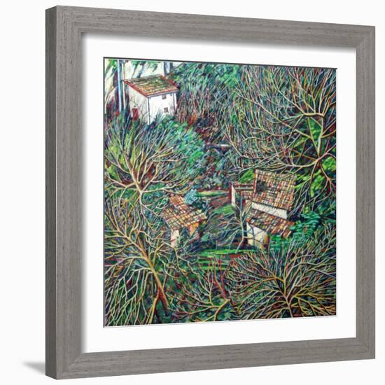 Anticoli Winter,-Noel Paine-Framed Giclee Print