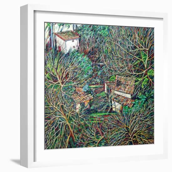 Anticoli Winter,-Noel Paine-Framed Giclee Print