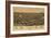 Antigo, Wisconsin - Panoramic Map - Antigo, WI-Lantern Press-Framed Art Print