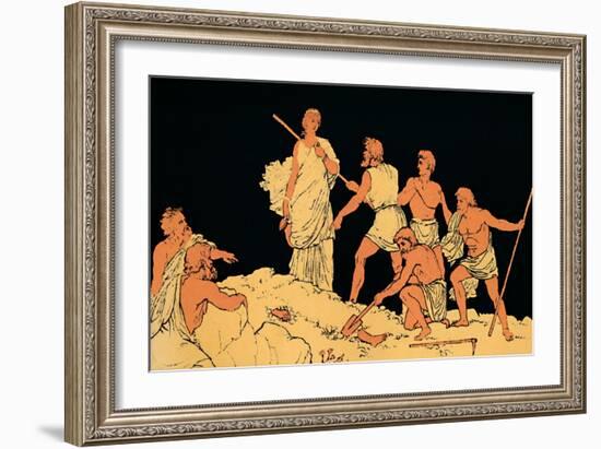 'Antigone and the Body of Polynices', 1880-Lachmann-Framed Giclee Print