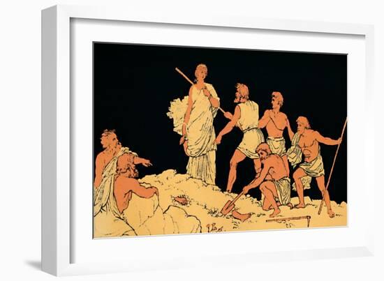 'Antigone and the Body of Polynices', 1880-Lachmann-Framed Giclee Print