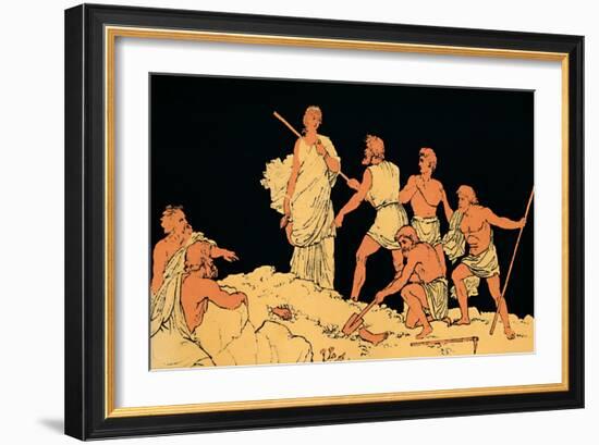 'Antigone and the Body of Polynices', 1880-Lachmann-Framed Giclee Print