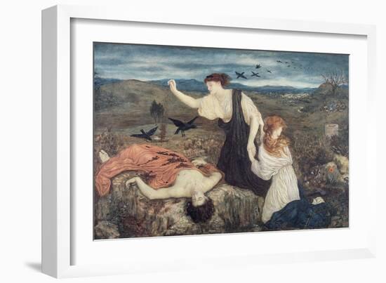 Antigone from 'Antigone' by Sophocles-Marie Spartali Stillman-Framed Giclee Print