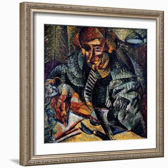 Antigrazioso (Antigracefu), 1912 (Oil on Canvas)-Umberto Boccioni-Framed Giclee Print