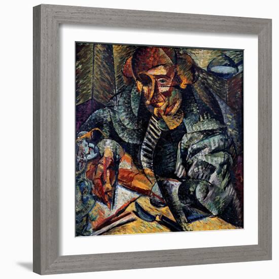 Antigrazioso (Antigracefu), 1912 (Oil on Canvas)-Umberto Boccioni-Framed Giclee Print