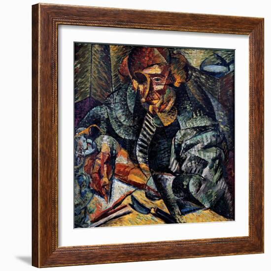 Antigrazioso (Antigracefu), 1912 (Oil on Canvas)-Umberto Boccioni-Framed Giclee Print