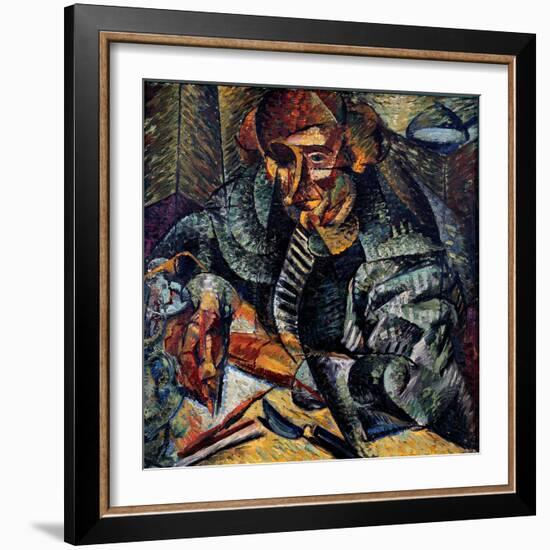 Antigrazioso (Antigracefu), 1912 (Oil on Canvas)-Umberto Boccioni-Framed Giclee Print