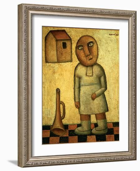 Antigrazioso (Portrait)-Carrà Carlo-Framed Giclee Print