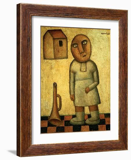 Antigrazioso (Portrait)-Carrà Carlo-Framed Giclee Print