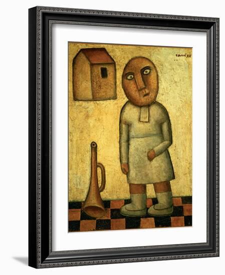 Antigrazioso (Portrait)-Carrà Carlo-Framed Giclee Print