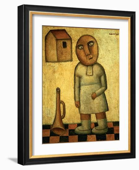 Antigrazioso (Portrait)-Carrà Carlo-Framed Giclee Print