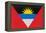 Antigua And Barbuda Flag Design with Wood Patterning - Flags of the World Series-Philippe Hugonnard-Framed Stretched Canvas