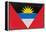 Antigua And Barbuda Flag Design with Wood Patterning - Flags of the World Series-Philippe Hugonnard-Framed Stretched Canvas